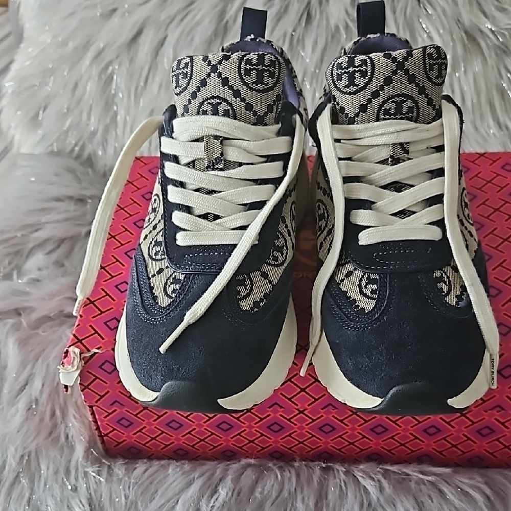Tory Burch Navy Sneakers